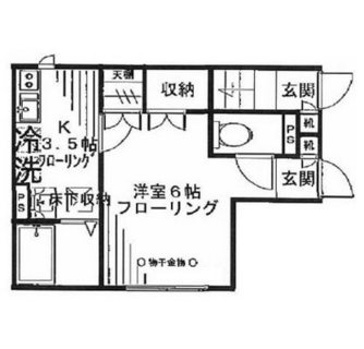 東京都北区堀船１丁目 賃貸アパート 1K