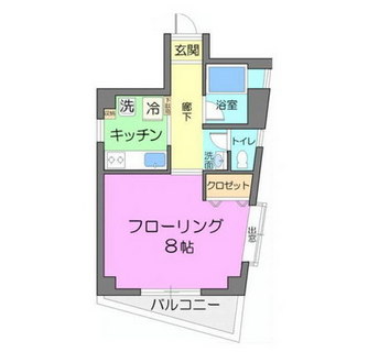 東京都北区岸町１丁目 賃貸マンション 1K