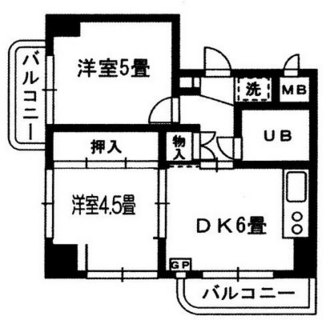 東京都北区豊島１丁目 賃貸マンション 2DK