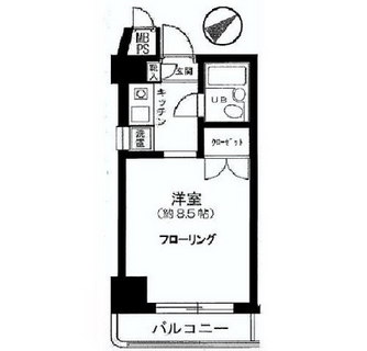 東京都北区滝野川２丁目 賃貸マンション 1K