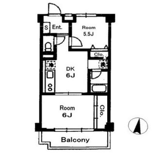 東京都北区王子本町１丁目 賃貸マンション 2DK