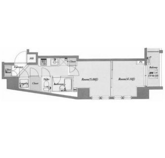 東京都北区滝野川２丁目 賃貸マンション 1DK