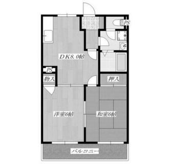 東京都北区栄町 賃貸マンション 2DK