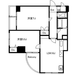 東京都北区王子２丁目 賃貸マンション 2LDK