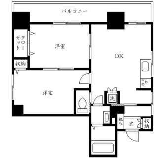 東京都北区豊島１丁目 賃貸マンション 2DK