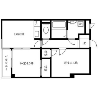 東京都北区滝野川１丁目 賃貸マンション 2DK