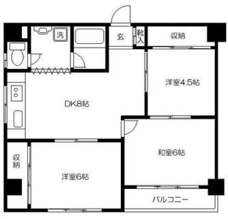 東京都北区豊島１丁目 賃貸マンション 3DK