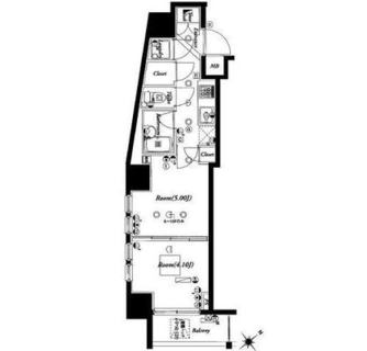 東京都北区滝野川２丁目 賃貸マンション 2K