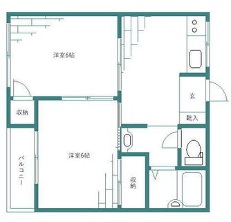 東京都北区滝野川１丁目 賃貸マンション 2DK