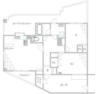 東京都北区滝野川１丁目 賃貸マンション 2LDK